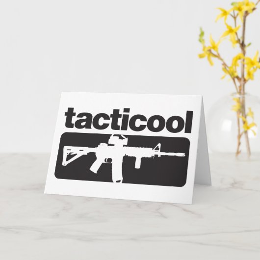 Tacticool - Schwarzes Karte (Gelbe Blume)