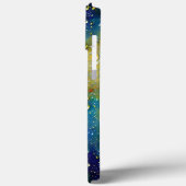 Tactile blaugelbe Regenfälle der Aqua Case-Mate iPhone Hülle (Rückseite / Links)