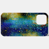 Tactile blaugelbe Regenfälle der Aqua Case-Mate iPhone Hülle (Rückseite (Horizontal))