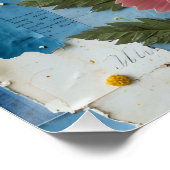 Tactile Cosmos Bouquet Poster (Ecke)