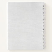 Tactile Linen-Look Textured 'Unsent Letters' Notizblock (Rückseite)