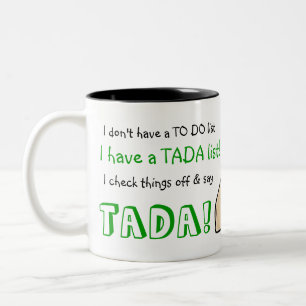 TADA Liste Zweifarbige Tasse