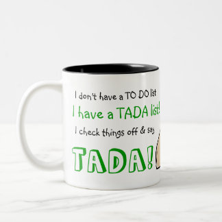 TADA Liste Zweifarbige Tasse