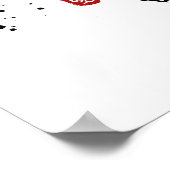 Tadakatsu - Krieger der Ostkalligraphie Poster (Ecke)