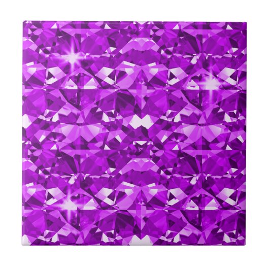 Tadellos lila Diamanten Fliese (Vorderseite)