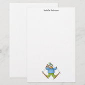 Tadellos Pinguin · Ski fahren Briefpapier (Vorne/Hinten)