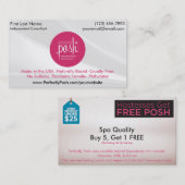 Tadellos vornehme Visitenkarten Treuekarte (Vorne/Hinten)