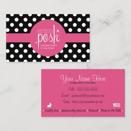 Tadellos vornehme Visitenkarten Visitenkarte (Vorne/Hinten)