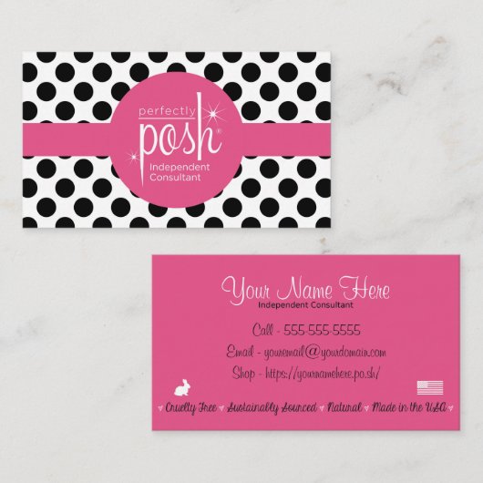 Tadellos vornehme Visitenkarten Visitenkarte (Vorne/Hinten)