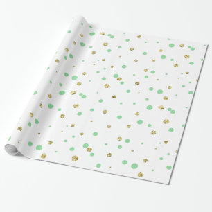 Tadellose Goldconfetti-Punkte Geschenkpapier