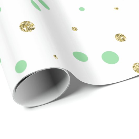 Tadellose Goldconfetti-Punkte Geschenkpapier (Rolleneckpunkt)
