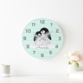 Tadellose graue große wanduhr (Zuhause)