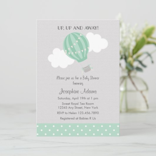 Tadellose grüne einladung (Stehend Vorderseite)