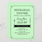 Tadellose grüne einladung (Vorne/Hinten)