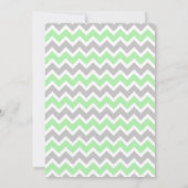 Tadellose grüne Eule, die Babyparty Ihnen danken, Dankeskarte (Rückseite)