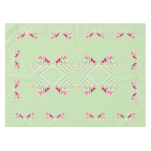 Tadellose grüne Imitat-Patchwork-Tischdecke Tischdecke