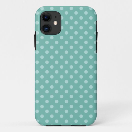 Tadellose grüne Tupfen-modernes Muster PD004 Case-Mate iPhone Hülle (Rückseite)