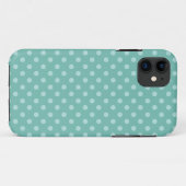 Tadellose grüne Tupfen-modernes Muster PD004 Case-Mate iPhone Hülle (Rückseite (Horizontal))