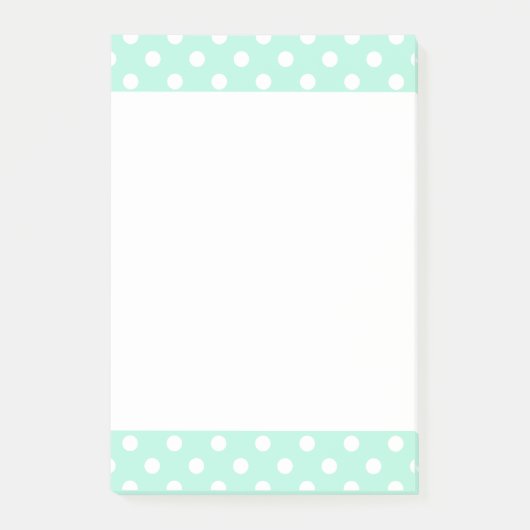 Tadellose grüne Tupfen Post-it-Zettelauflage Post-it Klebezettel (Vorderseite)