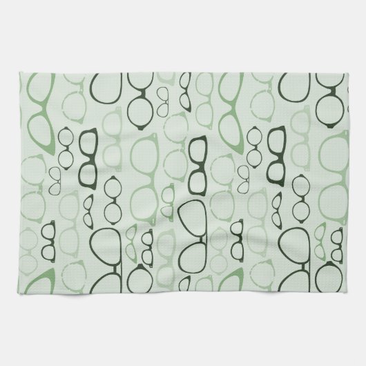 Tadellose Hipster-Gläser Geschirrtuch (Horizontal)