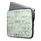 Tadellose Hipster-Gläser Laptopschutzhülle (Vorderseite Links)