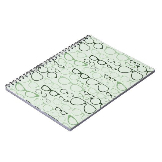 Tadellose Hipster-Gläser Notizblock (Linke Seite)