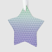 Tadellose lila Dreiecke Ornament (Vorderseite)