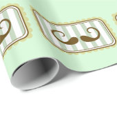 Tadellose Retro Schnurrbärte Geschenkpapier (Rolleneckpunkt)