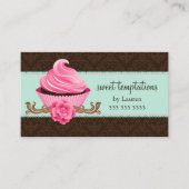 Tadellose rosa Couture-Kuchen-Bäckerei Visitenkarte (Vorderseite)