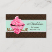Tadellose rosa Couture-Kuchen-Bäckerei Visitenkarte (Vorderseite)