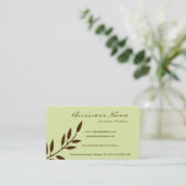 Tadellose Schokoladen-Rebe-Visitenkarten Visitenkarte (Stehend Vorderseite)