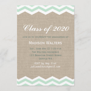 Tadellose Sparren auf Leinwand-Abschluss-Einladung Einladung