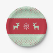 Tadellose Strickjacke-Wetter-Platte Pappteller (Vorderseite)