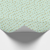 Tadellose und hübsche Goldpunkte Geschenkpapier (Ecke)