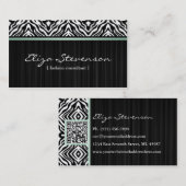 Tadellose Zebra-Mode-Berater-Visitenkarte Visitenkarte (Vorne/Hinten)