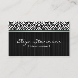 Tadellose Zebra-Mode-Berater-Visitenkarte Visitenkarte