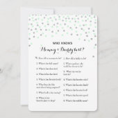 Tadelloser Babyparty-Spiel-Rat | des Silber-2x, Einladung (Vorderseite)