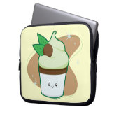 Tadelloser Chip-kleiner Kuchen Laptopschutzhülle (Vorderseite Links)