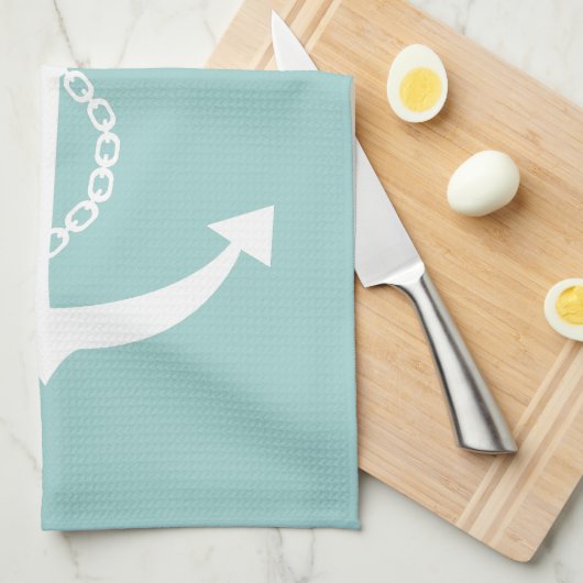 Tadelloser grüner Anker Geschirrtuch (Viertel Falte)