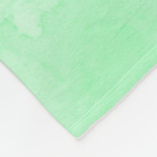 Tadelloser grüner Batik-reizender bewölkter Himmel Fleecedecke (Ecke)