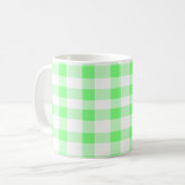 Tadelloser grüner Gingham Kaffeetasse (Vorderseite Links)