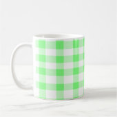 Tadelloser grüner Gingham Kaffeetasse (Links)