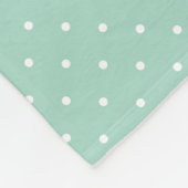 Tadelloser grüner Tupfen-korallenroter rosa Anker Fleecedecke (Ecke)