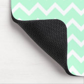 Tadelloser grüner Zickzack-Zickzack Streifen Mousepad (Ecke)