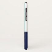 Tadelloser Marine-Blau-Anker-nautischindividueller Case-Mate iPhone Hülle (Hinten/Links)