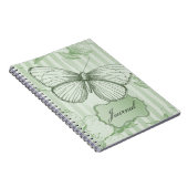 Tadelloser Schmetterling Notizblock (Rechte Seite)