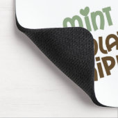 Tadelloser Schokoladensplitter mit Text Mousepad (Ecke)