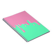 Tadelloser und rosa Schlamm-schmelzendes Notizbuch Notizblock (Rechte Seite)