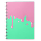 Tadelloser und rosa Schlamm-schmelzendes Notizbuch Notizblock (Vorderseite)
