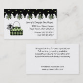 Tadelloser und schwarzer visitenkarte (Vorne/Hinten)